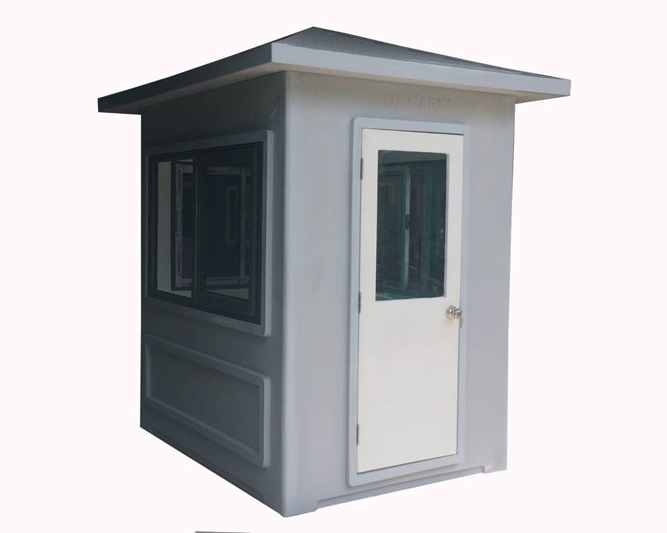 Cabin bảo vệ lắp cửa sổ nhôm hệ Việt Pháp