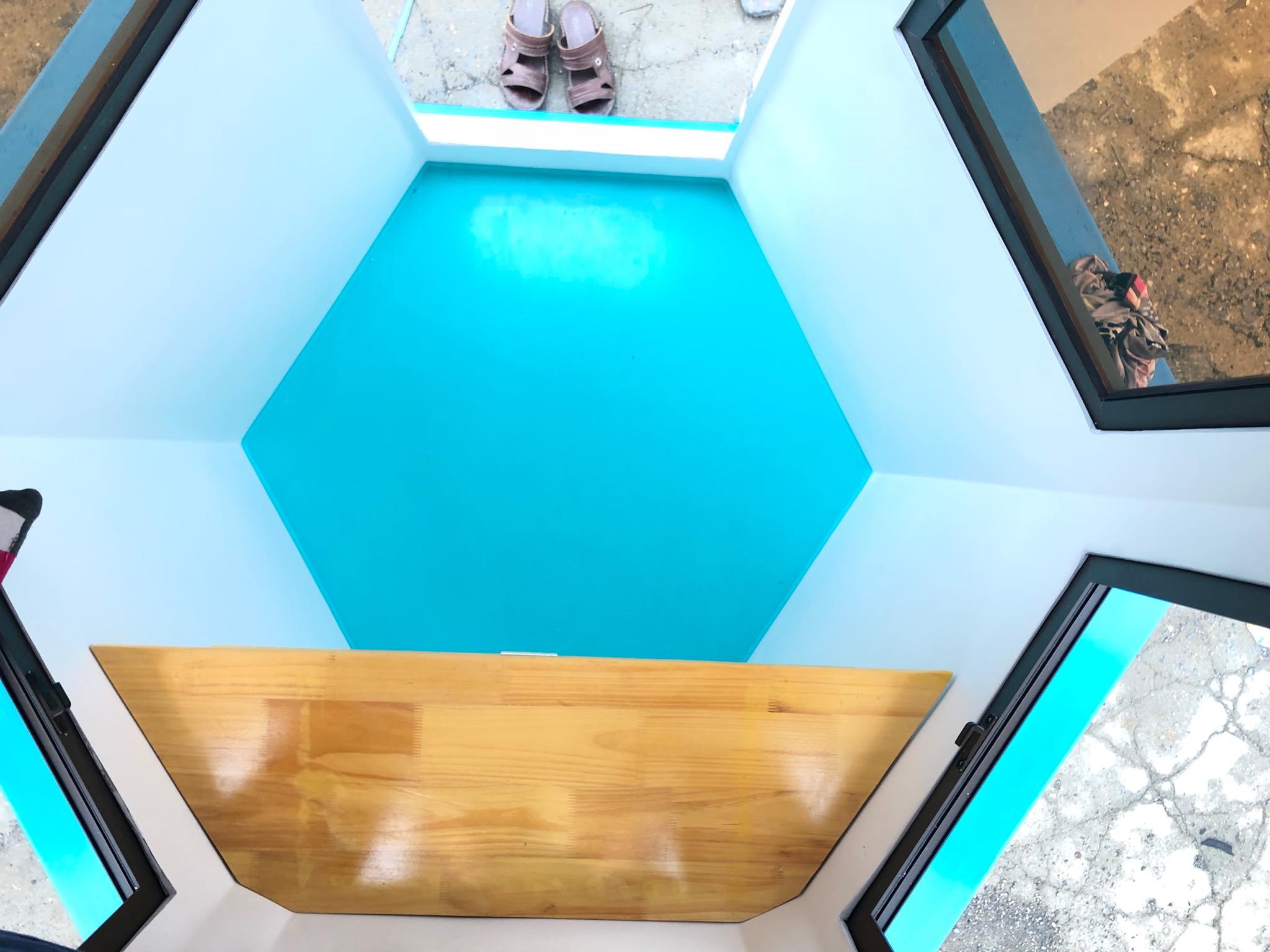 Sàn nhà chòi lục giác bằng composite